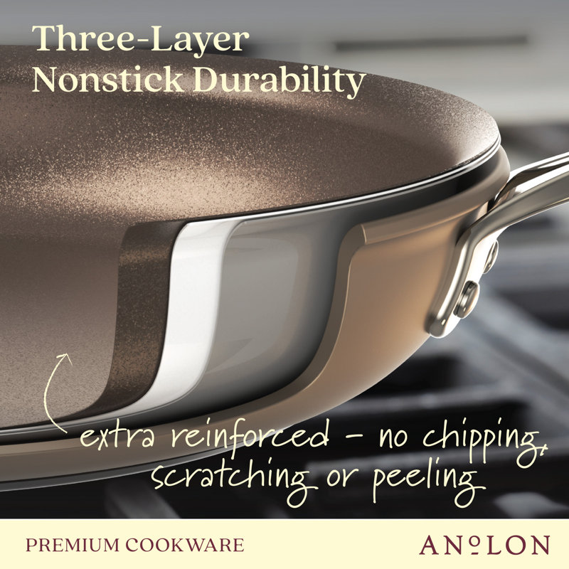Anolon Ascend Hard Anodized Nonstick Cookware Pots and Pans Set
